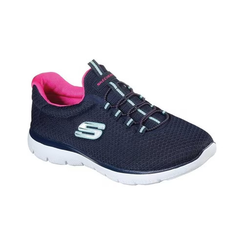 Women\'s Skechers Sport Summits \'Navy/Pink\' Comfy Athletic Shoe / 12980 / Size 7