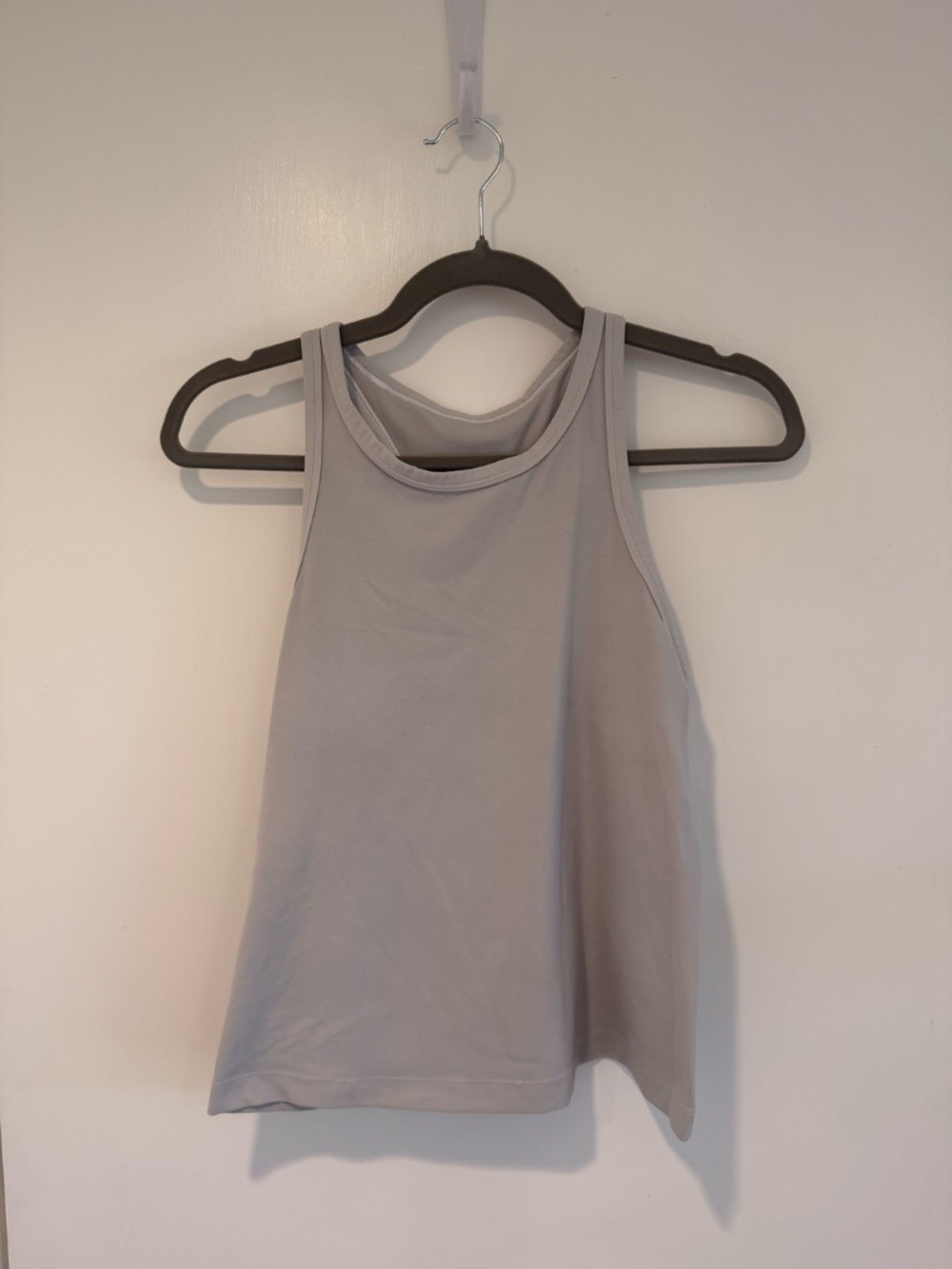 Lululemon Racerback Athletic Tank Light Grey M GUC