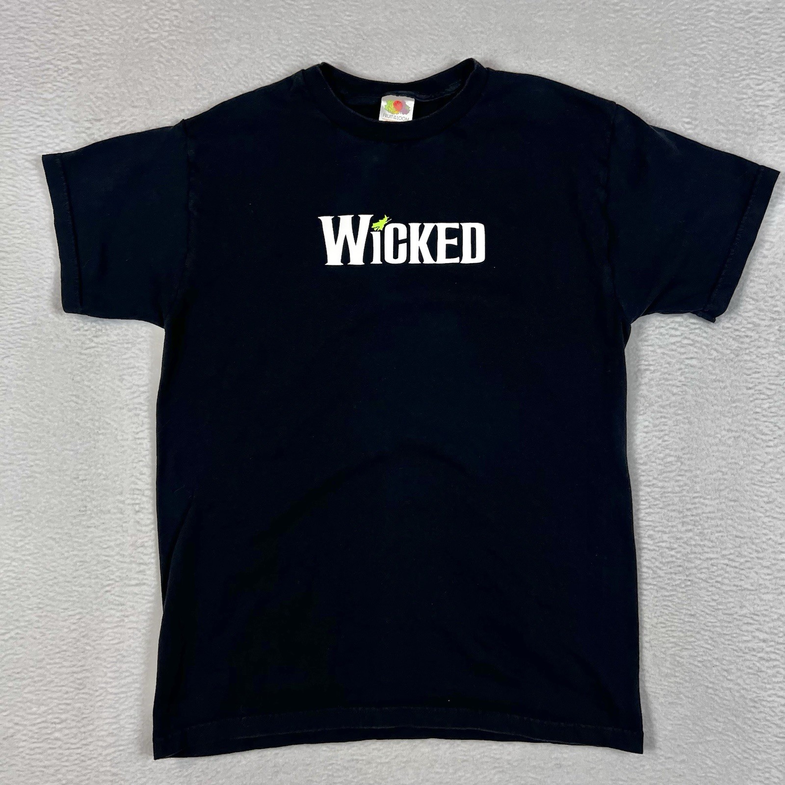 Vintage Wicked 2005 Defy Gravity Tour Medium Mens Double-Sided Graphic Tee