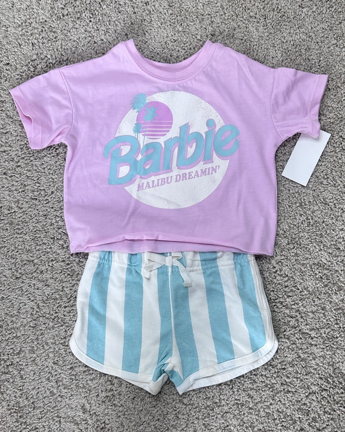 Girls Barbie Malibu Dreamin\' Baby Toddler Outfit 18m Summer Outfit