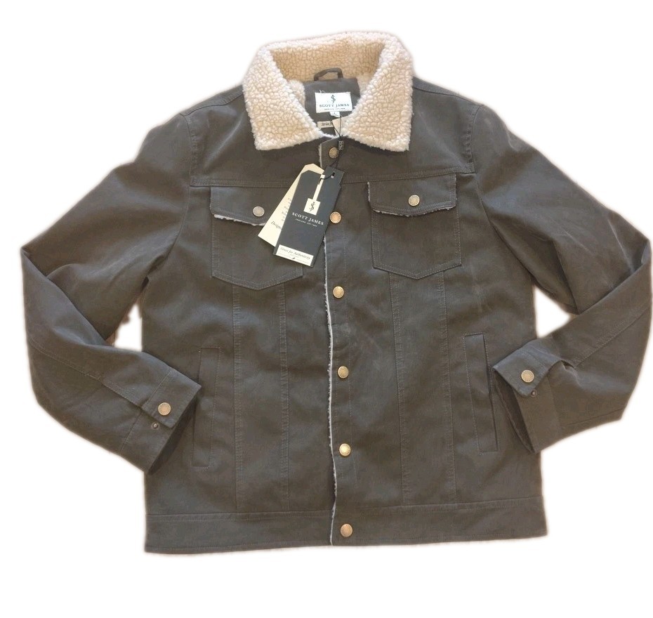 NWT Scott James Strive For Authenticity Men’s Zip Up Jacket Large
