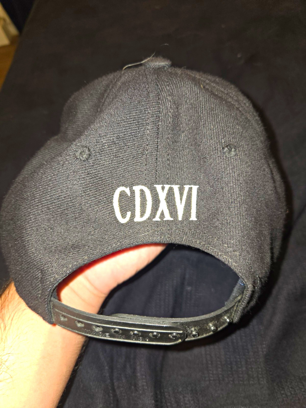 Vintage 2014 Drake OVO October\'s Very Own Script O CDXVI Snapback Hat Black