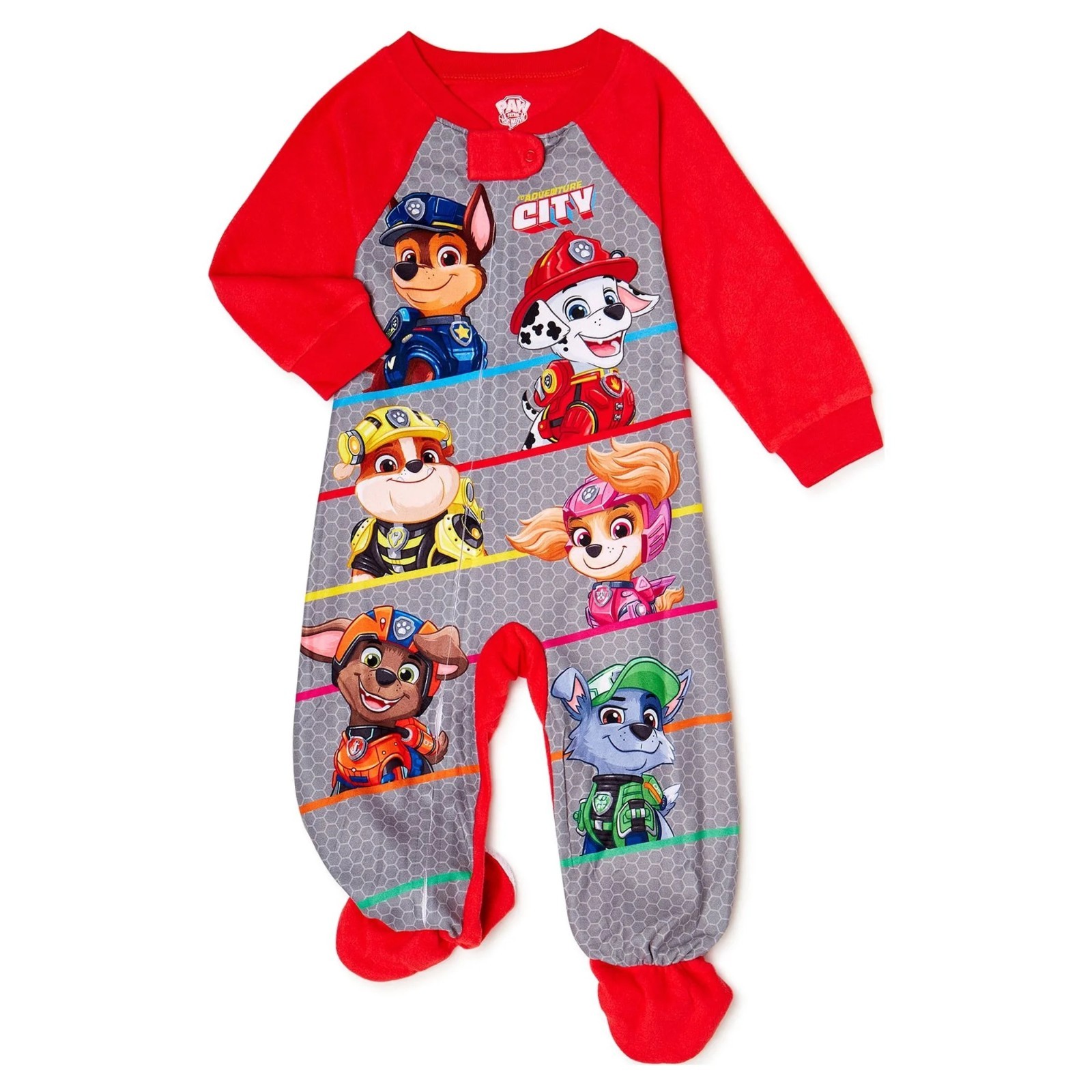 New Paw Patrol Footed One Piece Sleeper Toddler Boys