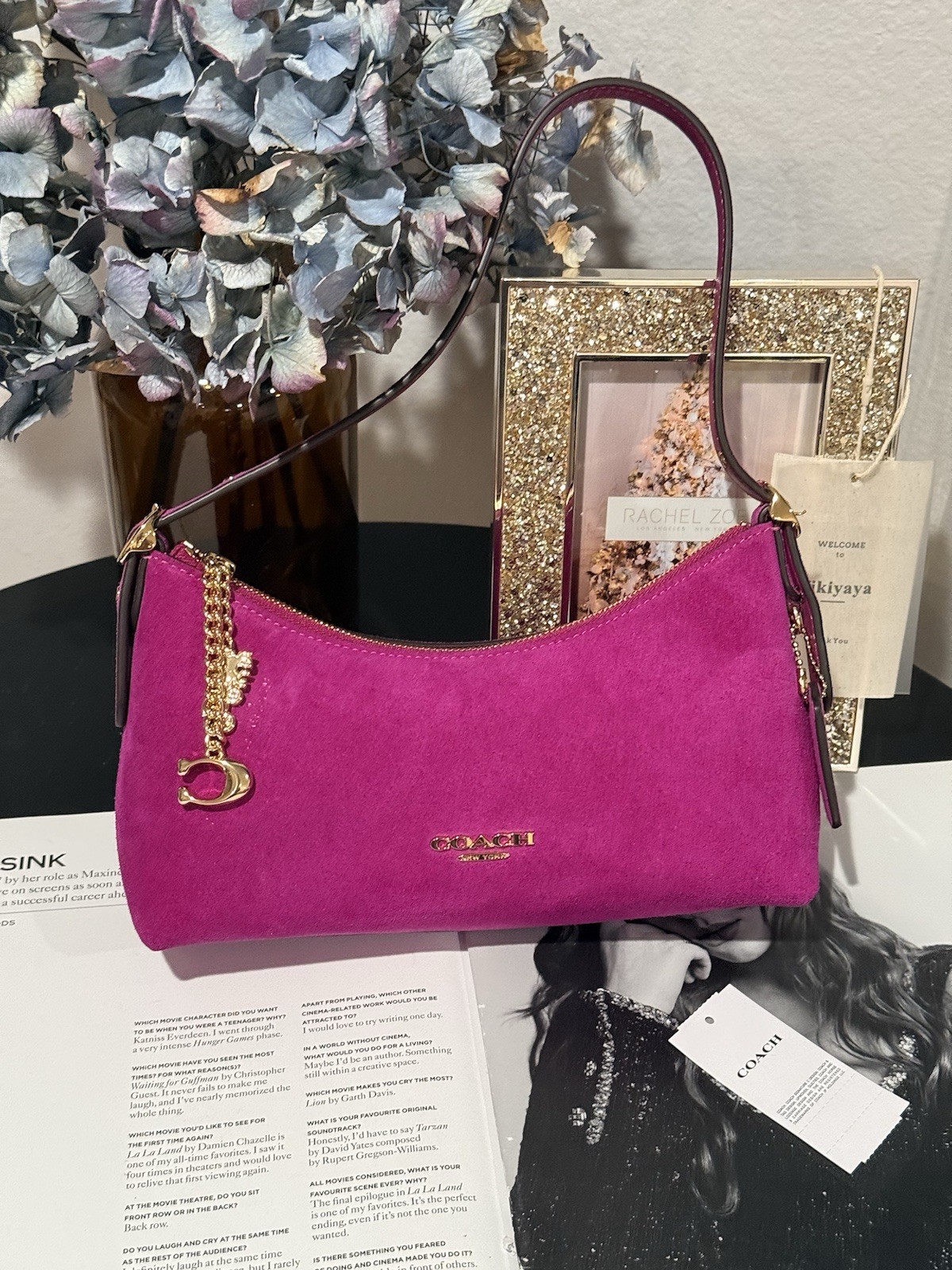 Coach CGV47 Emeilia Shoulder Bag NWT Magenta