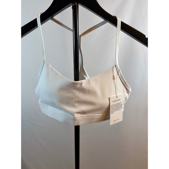 Raxnode Womens 3pk White Racerback Sports Bra Size Small NWT Athletic Yoga Top