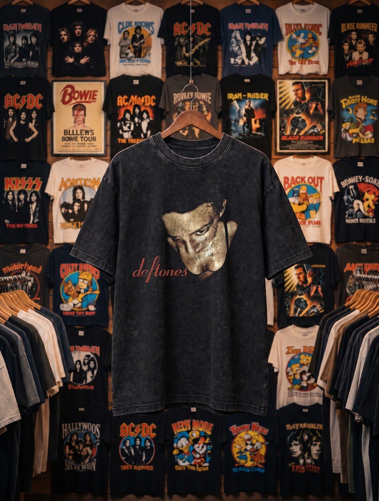 1997 Deftones Around The Fur Aged T-Shirt Black L