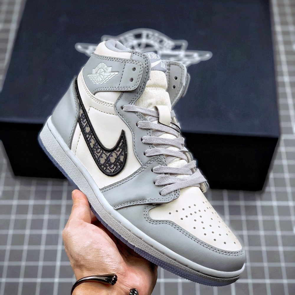 New AJ 1 Retro High OG Gray Men's CN8607-002 US Size 4-13