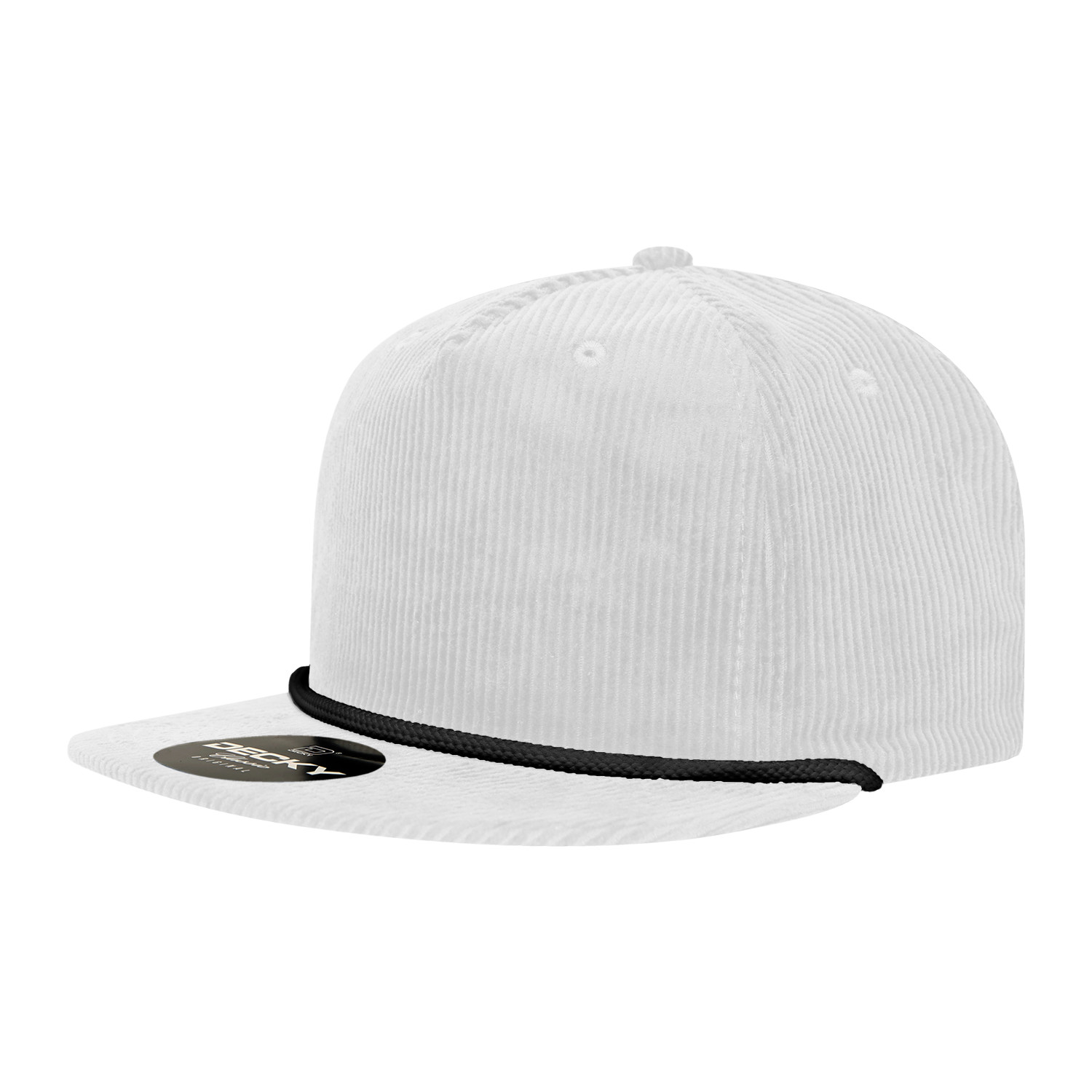 2/3/5/10 Pack Of Decky Unisex Lot 5 Panel Relaxed Corduroy Rope Hat - 6043