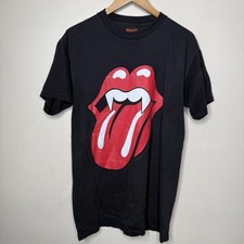 Vintage 1994 Rolling Stones Halloween Shirt Oakland Vampire Tongue Brockum Large picture