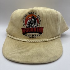 Vintage Hi-Country Beef Jerky Lincoln Montana Adjustable Trucker Hat picture