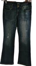 XXI Premium Jeans Womens Sz 27x32 Boyfriend style Blue Dark Wash Denim Pants New picture