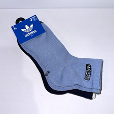 adidas Originals Men's Trefoil Logo Crew Socks 3-Pair Pack Size L, Multicolor picture