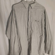 Vintage V2 by Versace Men's Shirt Gray Black Check Size 42 25x30 picture