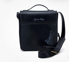 Loungefly Wicked Elphaba Thropp Black Faux Leather Crossbody Bag Green Lining picture