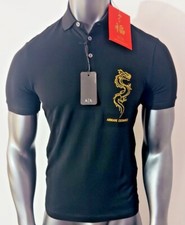 NEW ARMANI EXCHANGE  Mens Year Of The  Dragon  Logo Polo Shirt picture