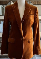 Equipment Femme Jacque Sugar Almond Cotton Blazer Jacket SZ 0 New W/Tags $ 495. picture