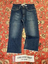 Levi’s 567 Low Loose Bootcut Vintage Blue Denim Jeans Y2K Baggy Skate picture