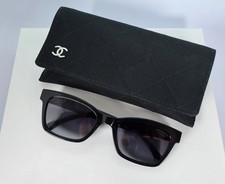 Chanel CH5417 54mm Square Sunglasses in Black w. Polarized Gray Lens picture