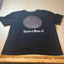 Nike Air Jordan Have a Nice J Day Black Purple Shirt sz XL Distress Print picture