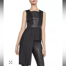 BCBG MAXAZRIA Mixed-Media Asymmetric Top picture