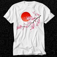 #26 Oriental Japanese Cherry Blossom Tree T Shirt Gift For Womens Mens Unisex To picture