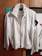 Ralph Lauren Polo White Zip Jacket Hooded Size L Mens picture