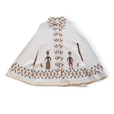 Sturbridge Vintage 70s Folk Art Knitted Poncho Sweater One Size Fits Most picture