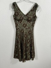 Vintage Alyn Paige Dress Womens 7/8 Floral Lace Fairycore Fairy Whimsigoth Y2K picture
