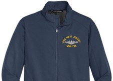 USS NEW JERSEY SSN-796 Soft Shell Jacket. New. U.S. Navy. DOLPHINS picture