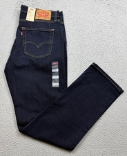 Levi's 511 Jeans Mens 34x32 Blue Slim Straight Stretch Dark Wash Denim 31 In NWT picture
