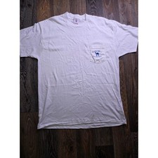 Vintage Camel Genuine Taste Pocket T-Shirt XL White Joe Camel 90s Delta USA Made picture