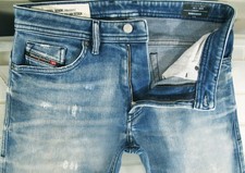 *HOT AUTHENTIC Men's DIESEL @ THOMMER 9FL SKINNY DISTRESS STRETCH Jeans 30 x 30 picture