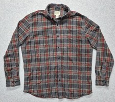 Vintage LL Bean Flannel Shirt Mens L-Reg Plaid 100% Cotton Long Sleeve Outdoor picture