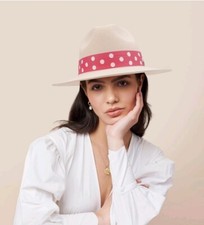 Pineapple & Star Sun Straw Fedora Large Packable Hat NEW picture