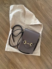 Gucci Horsebit 1955 Mini Crossbody Bag  Brown Leather Gold Hardware NEW picture