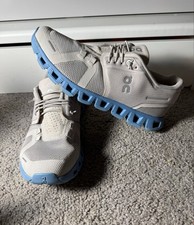 Women's On Running Cloud Sneakers Size 8 Gray and Blue picture