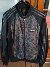 Rare Vintage Adidas Originals 2007 Neon Camo Track Jacket - Unisex Size M / L  picture