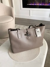 NWT $700 LONGCHAMP Tote ROSEAU ESSENTIAL Leather Bag w/ Insert L2686968112 Grey  picture