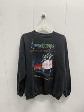 Vintage 1997 Goosebumps HorrorLand Fright Show Sweatshirt Black Rare 22.5x25 picture
