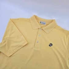 The Marine Shop Usmc Eagle Globe and Anchor Exclusive Men's Polo L Yellow picture