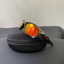 Vintage Oakley Pit Boss 2 Polarized Sunglasses OO9137 Gorpcore Red Lens Y2K picture