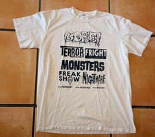Local Boogeyman White T-shirt “Terror, Monsters, & Freaks” Short Sleeve XXL picture