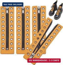 PH PandaHall Leather Lace-in Boot Zipper Inserts picture
