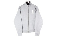 authentic HACKETT Sweatshirt full zip L gray jumper casual style picture