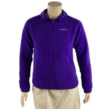 Columbia Benton Springs Full Zip Fleece Jacket Purple L picture
