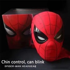 Spider-Man 4 Brand New Day Mask w/ Straps Headgear Faceshell Eyes Cosplay Props picture