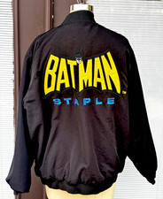 Staple Batman Reversible Bomber Jacket Full Zip Embroidered 2XL Big & Tall picture