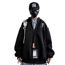 Niepce I-Tech Casual Sweatshirt Fleece Wool Jacket Techwear Full Zipper Coat picture