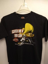 2000s Harley Davidson Shirt Mens M Black Speedy Gonzalez Looney Tunes Y2K picture