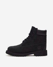 Timberland Youth GS 6 Inch Premium Waterproof Nubuck Boots TB012907 Black. picture